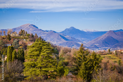 Panoramic view of the Alps and Bergamo, Italy © Irina Yakovleva
