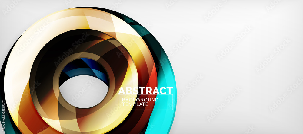 Glossy circles geometric background Glossy circles geometric background