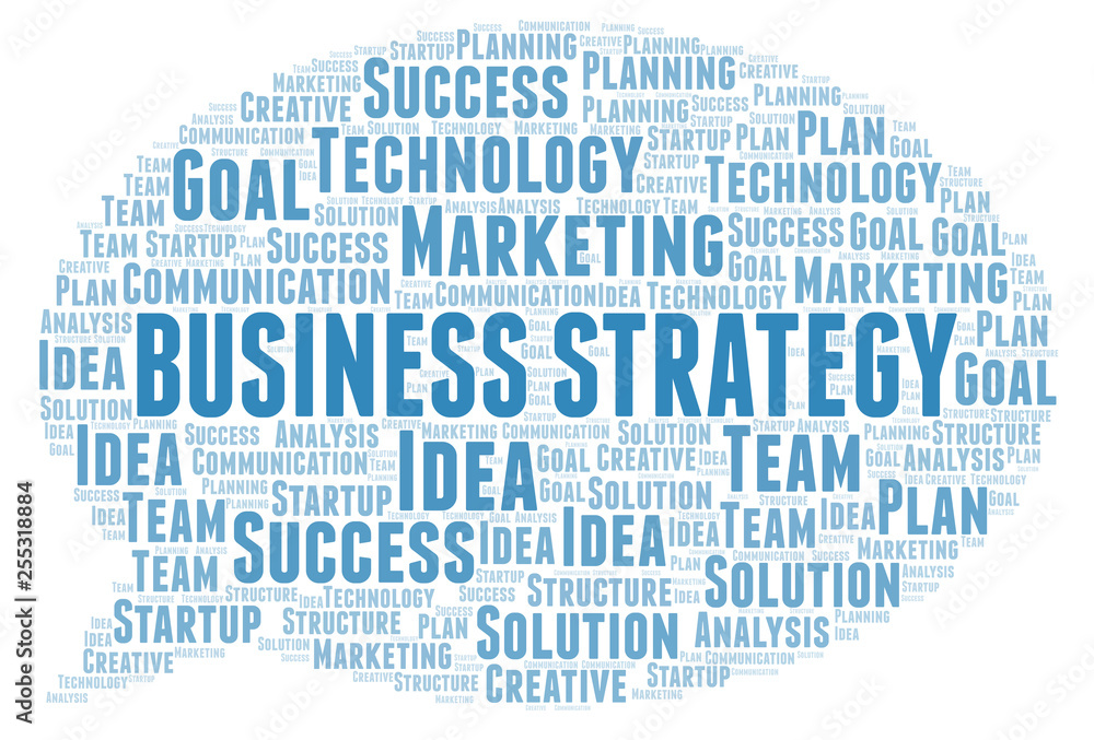 Business Strategy word cloud. Business Strategy word cloud.