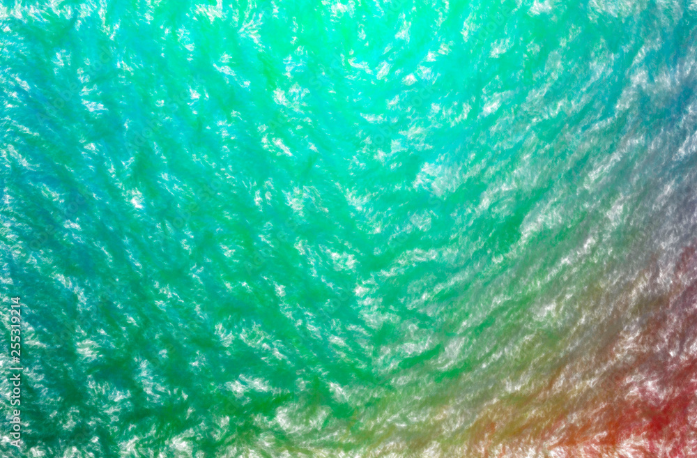 Abstract illustration of green Wax Crayon with low coverage background