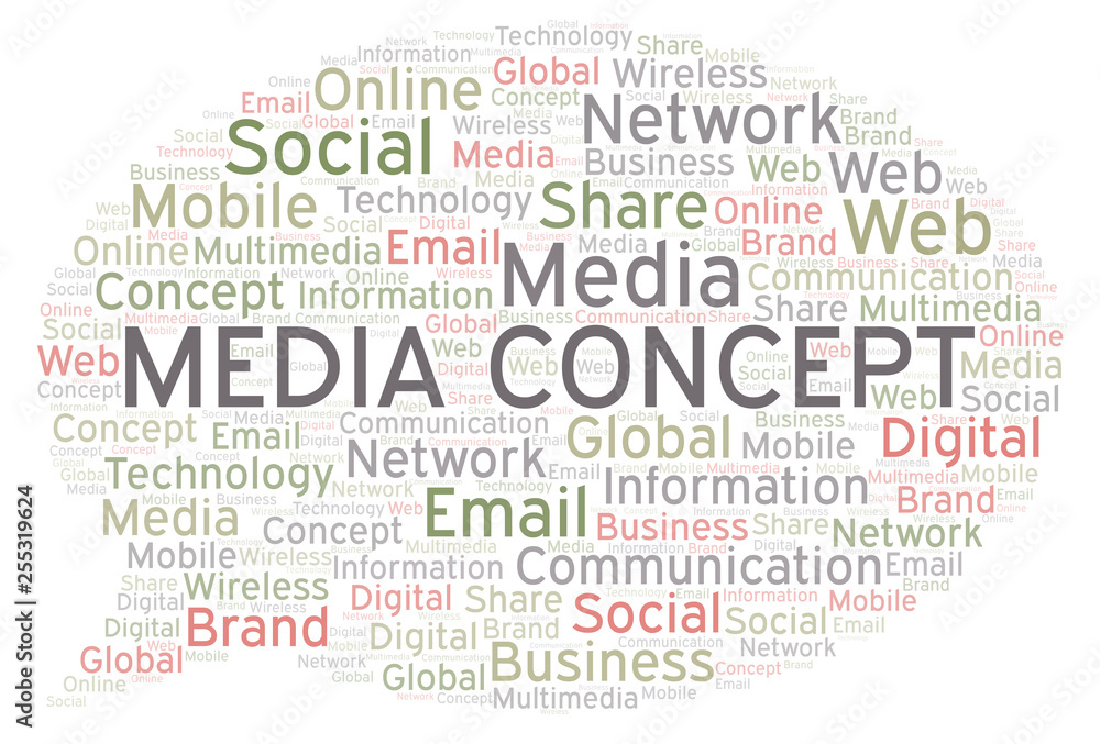 Media Concept word cloud.