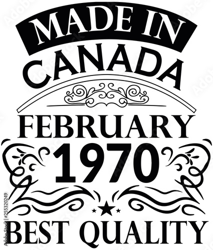 Made in Canada Ferbruary 1970 photo