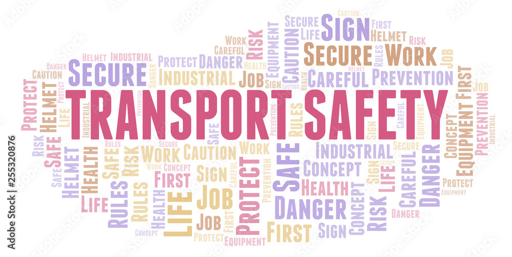 Transport Safety word cloud.