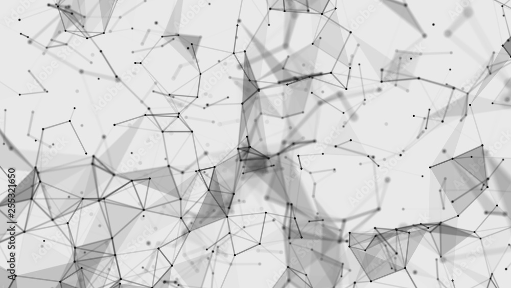 Fototapeta premium Futuristic Technology Abstract Background. Beautiful Plexus . Loop Animation