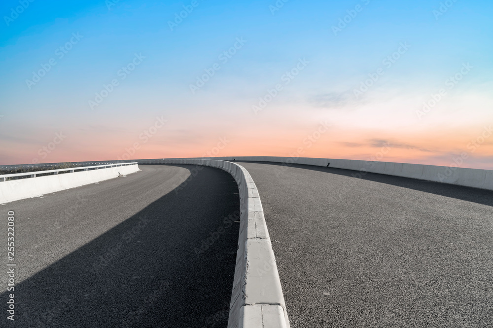 Road surface and sky cloud landscape.. Road surface and sky cloud landscape..