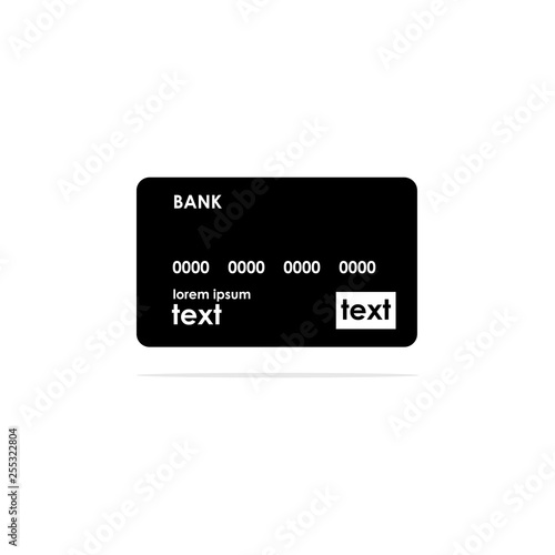 Credit cards icon. Vector concept illustration for design.