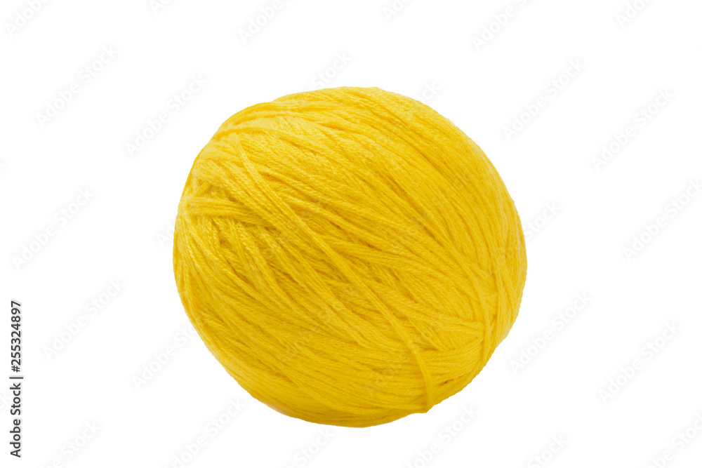 Yarn Ball. Isolated on White Background. Yarn Ball. Isolated on White Background.