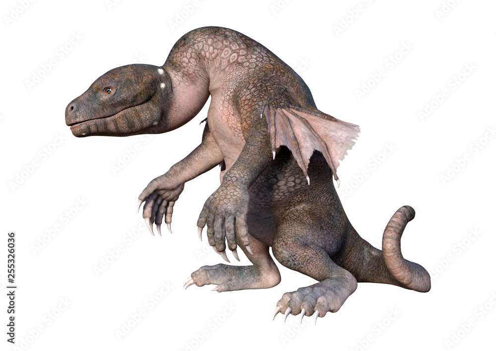 Obraz premium 3D Rendering Fairy Tale Dragon on White