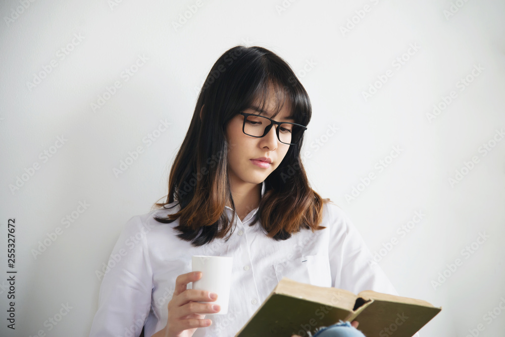 Lovely Asian young lady portriat - happy woman lifestyle concept Lovely Asian young lady portriat - happy woman lifestyle concept