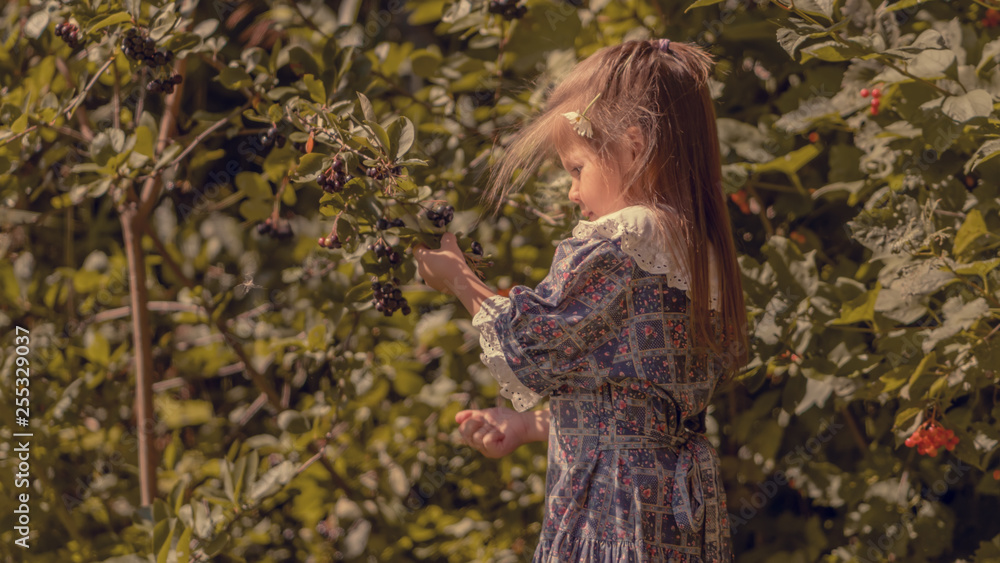 Portrait of a girl in the garden Portrait of a girl in the garden