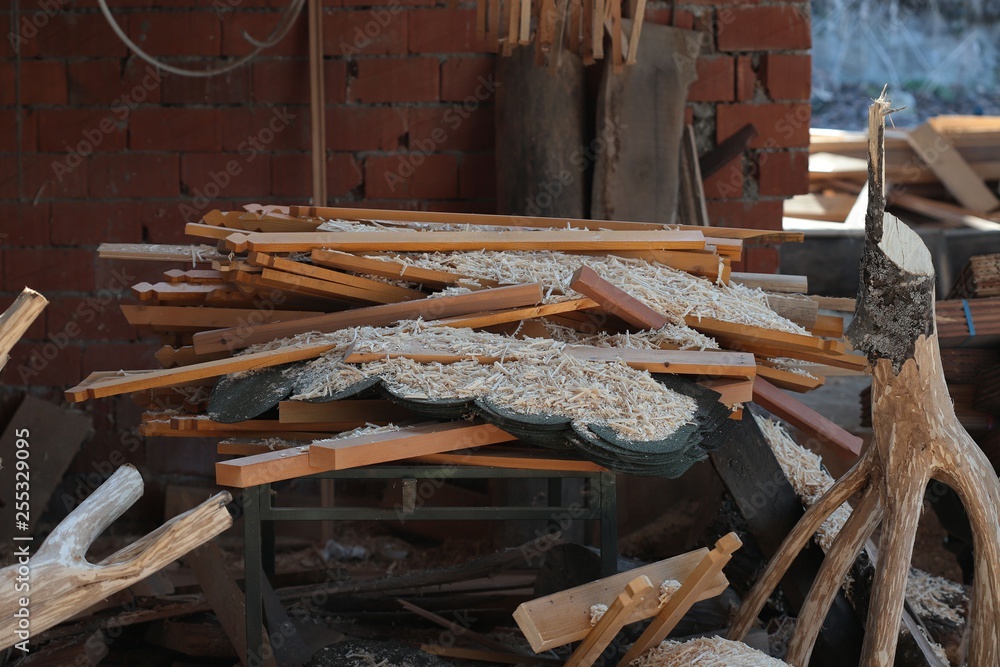 carpenter workshop and wood parts carpenter workshop and wood parts