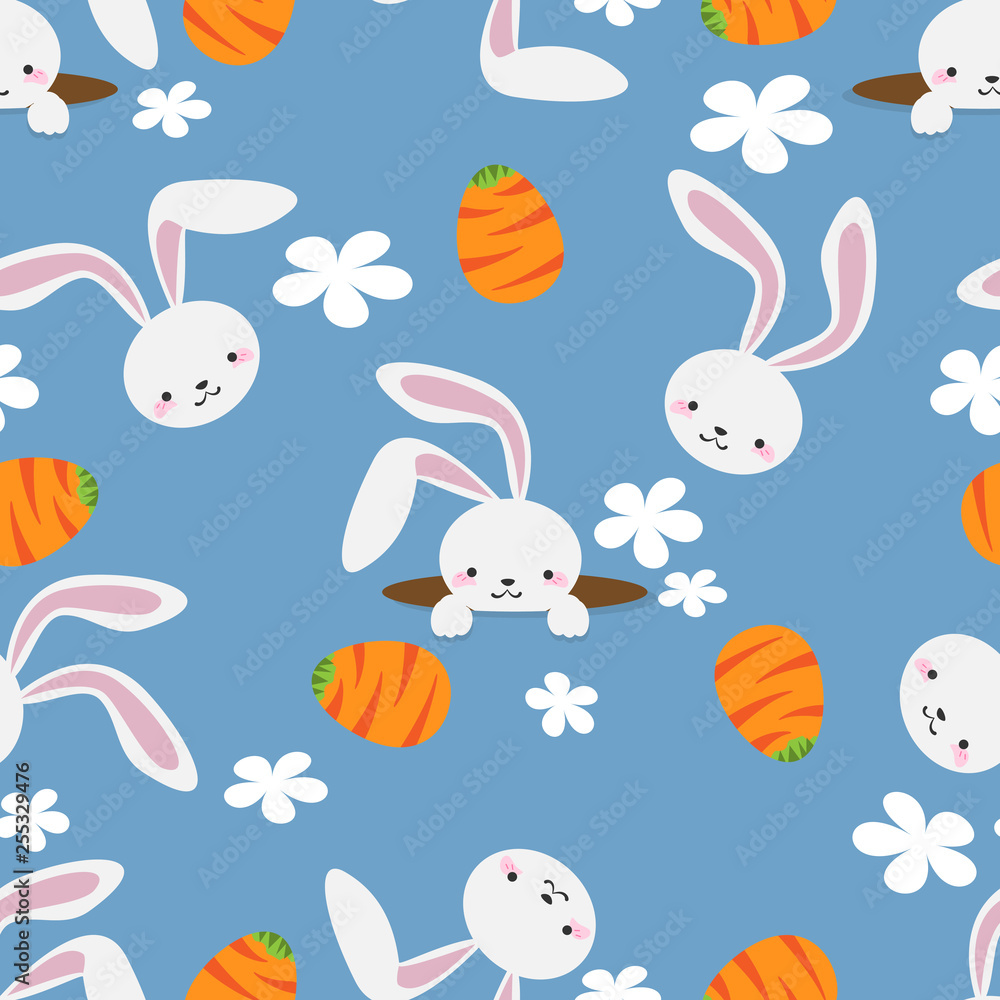 Easter bunny seamless pattern. Easter bunny seamless pattern.
