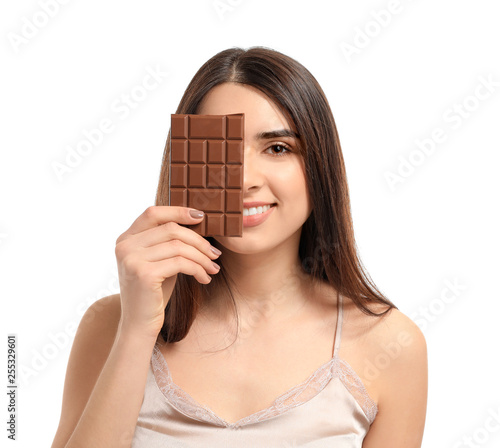 Beautiful young woman with ...