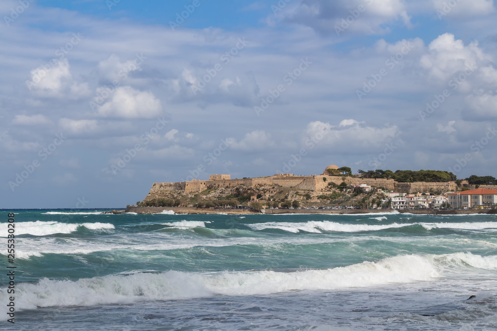 Landscape with a sea at Rethymno, Crete, Greece Landscape with a sea at Rethymno, Crete, Greece