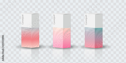 Box, packaging template for product vector design illustration.