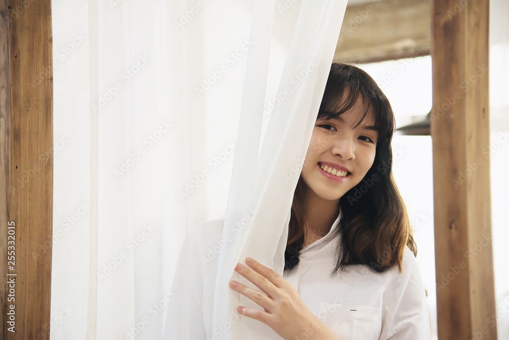 Lovely Asian young lady portriat - happy woman lifestyle concept Lovely Asian young lady portriat - happy woman lifestyle concept