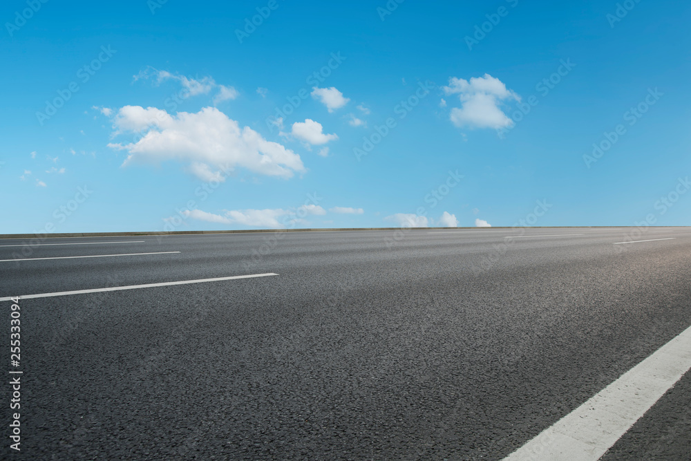 Road surface and sky cloud landscape.. Road surface and sky cloud landscape..
