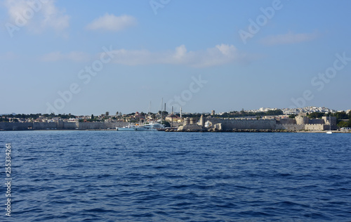 Wallpaper Mural View of the walls of the old Greek city of Rhodes. Torontodigital.ca