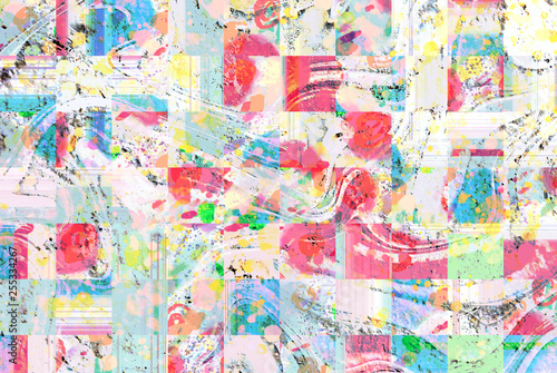 colorful geometric abstract design background 