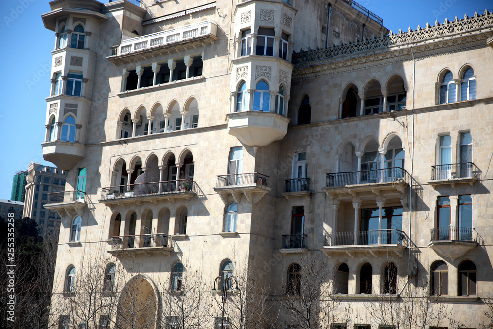 Naklejka premium Islamic architecture building of Baku 