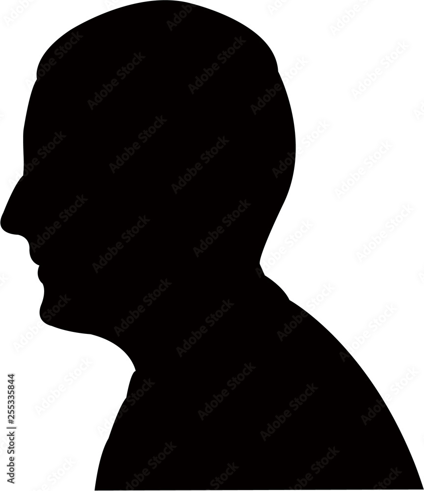 a man head silhouette vector a man head silhouette vector