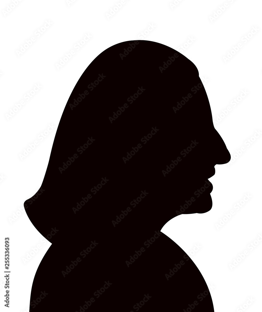 a woman head silhouette vector a woman head silhouette vector