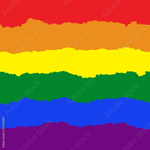Rainbow flag  gay pride flag or LGBT pride flag. Symbol of LGBT community