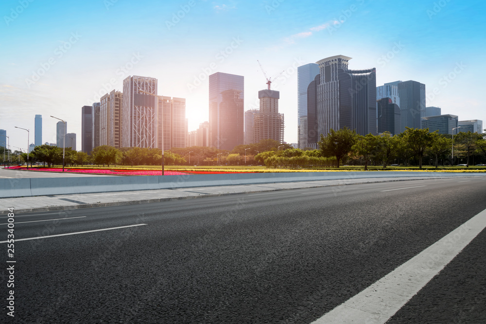 Urban Road, Highway and Construction Skyline Urban Road, Highway and Construction Skyline