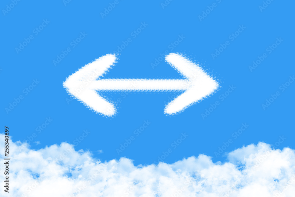 arrow is a cloud shape arrow is a cloud shape
