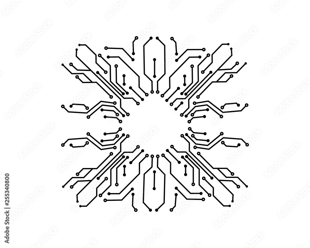 circuit board line concept design illustration circuit board line concept design illustration