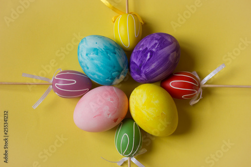 colorful easter eggs - Image - Image photo