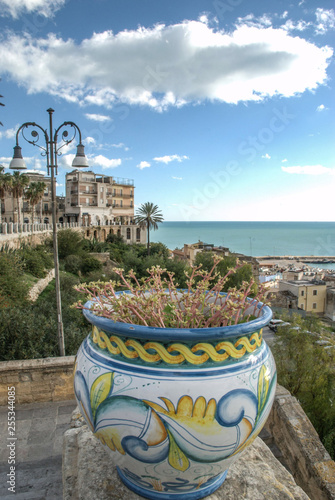 Panorama di Sciacca veduta dalla piazza Scandaliato il saloto buono di questa meravigliosa città Siciliana in provincia di Agrigento photo