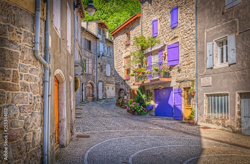 Village de Montpezat-sous-Bauzon, Ardèche - France