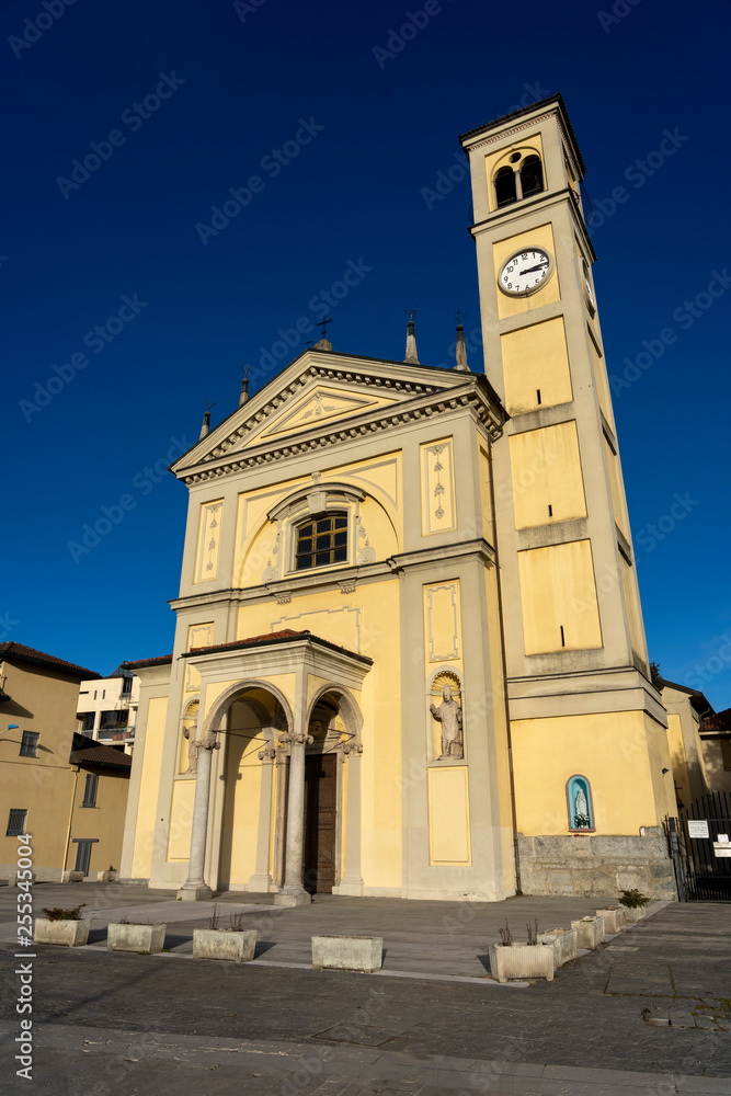 Old church in San Giuliano Milanese, Italy