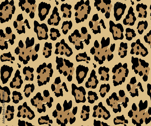 Leopard pattern design, vector illustration background. 