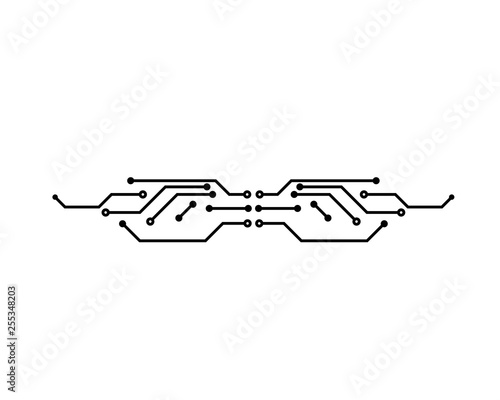circuit board line concept design illustration