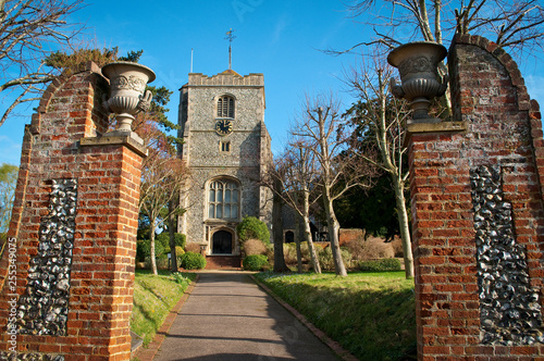 Photography The Parish Church of St Mary and St Nicholas, built between 11th and 15th centur