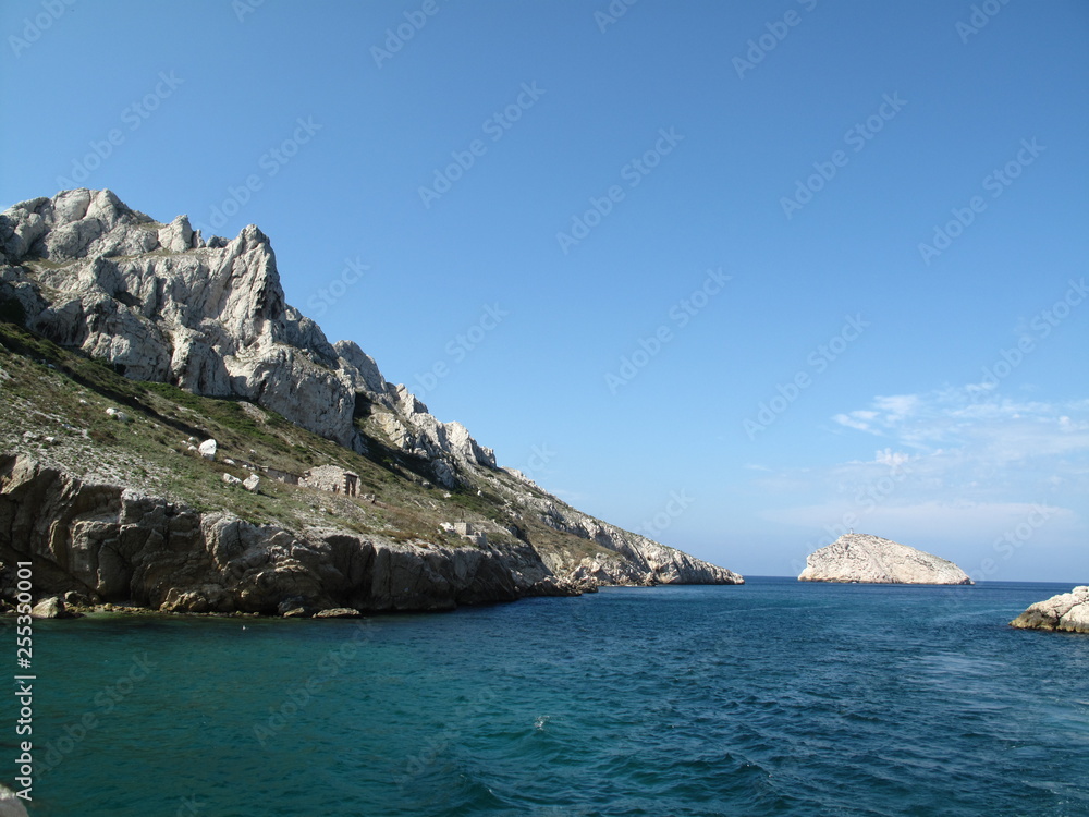 rocky coast - calanque - in Marseille, France