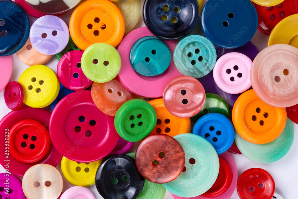 Sewing buttons background. Colorful sewing buttons texture Sewing buttons background. Colorful sewing buttons texture