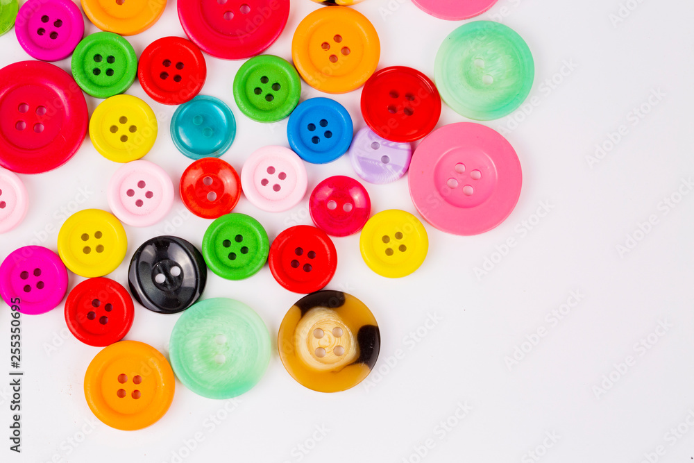 Sewing buttons background. Colorful sewing buttons texture Sewing buttons background. Colorful sewing buttons texture