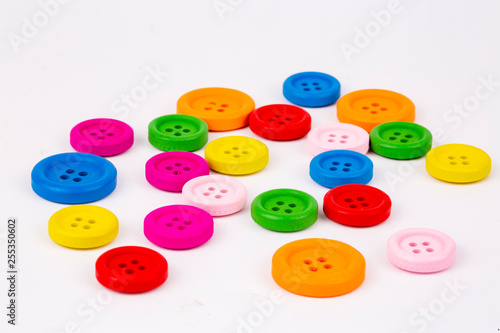 Sewing buttons background. ...