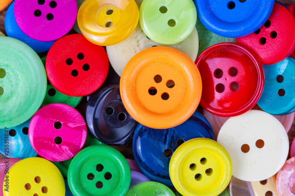 Sewing buttons background. Colorful sewing buttons texture Sewing buttons background. Colorful sewing buttons texture