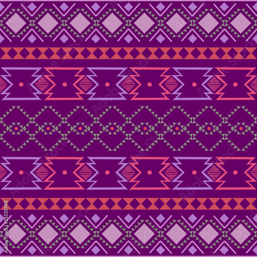 kat geometric folklore ornament. Tribal ethnic vector texture. Seamless striped pattern in Aztec style. Figure tribal embroidery. Indian, Scandinavian, Gypsy, Mexican, folk pattern.