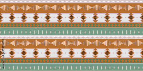 kat geometric folklore ornament tribal ethnic. Seamless striped pattern in Aztec style. Figure tribal embroidery. Indian, Scandinavian, Gypsy, Mexican, folk pattern for fashion print and wrapping