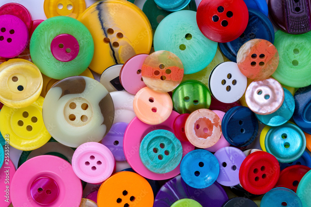 Sewing buttons background. Colorful sewing buttons texture Sewing buttons background. Colorful sewing buttons texture