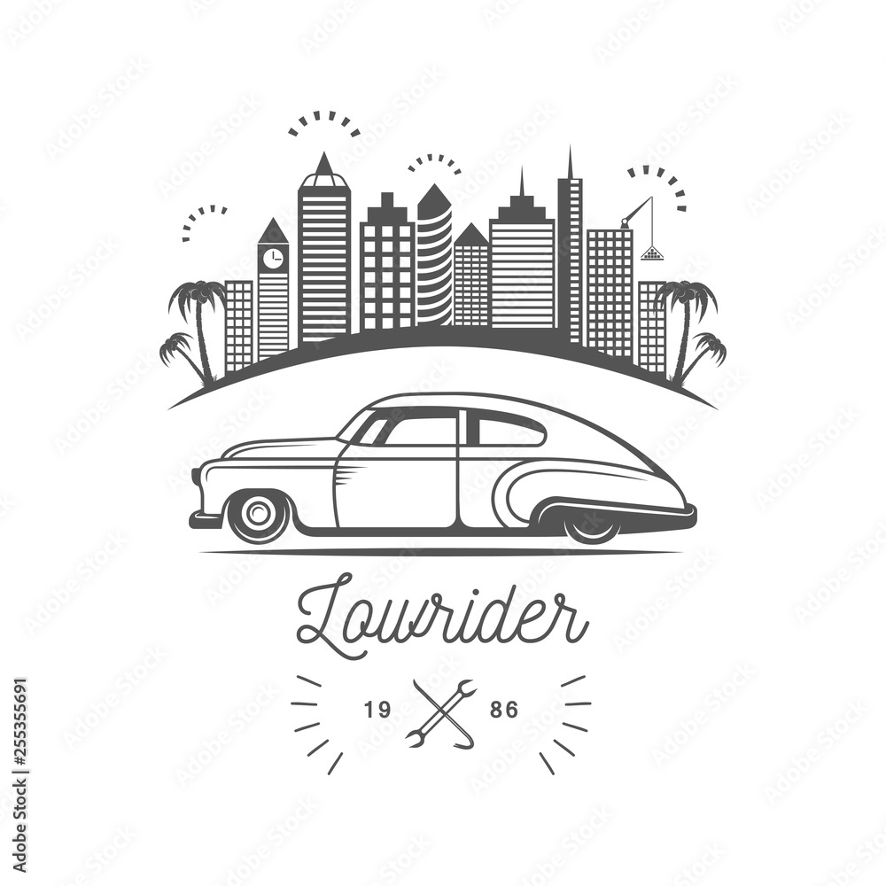 Obraz premium Lowrider Club Logotype.