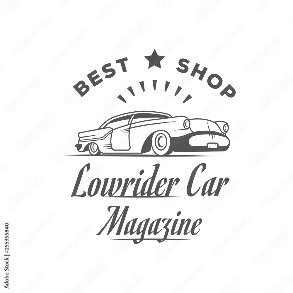 Lowrider Car Magazine Logotype.