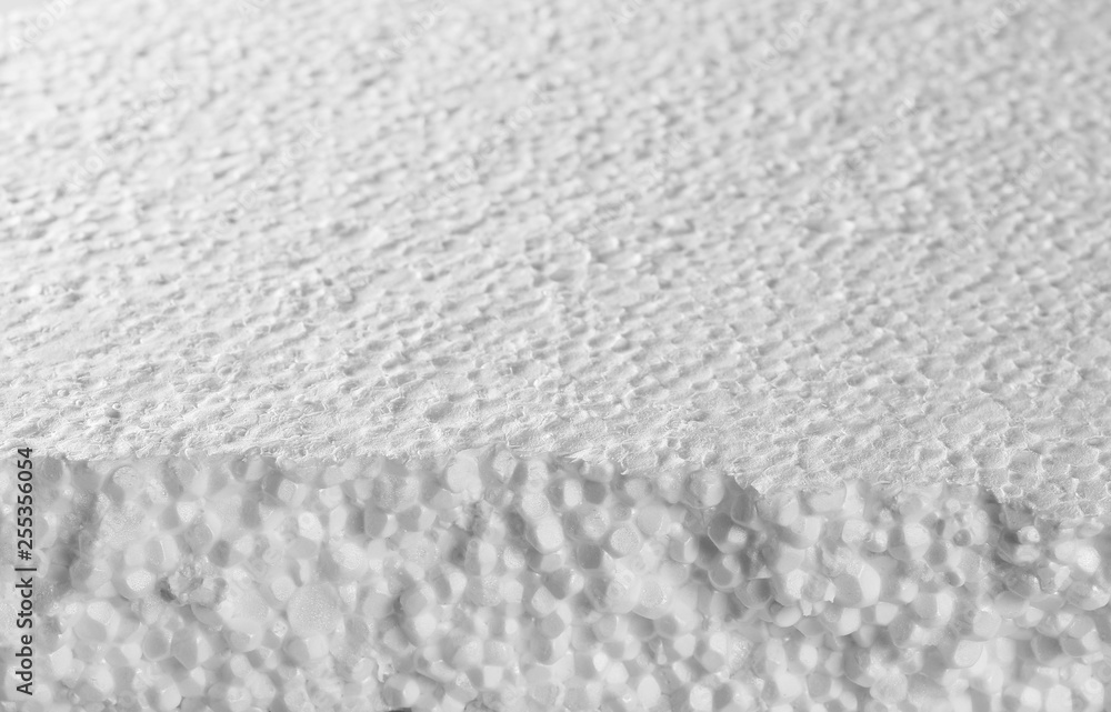 Obraz premium Crumbled styrofoam isolated on white background