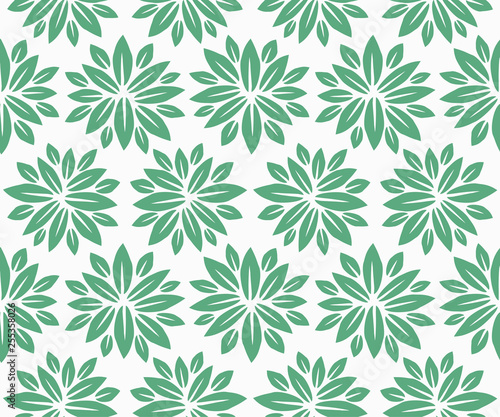 Leaves Pattern. Endless Background. Seamless