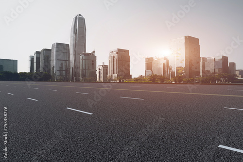 Urban Road  Highway and Construction Skyline